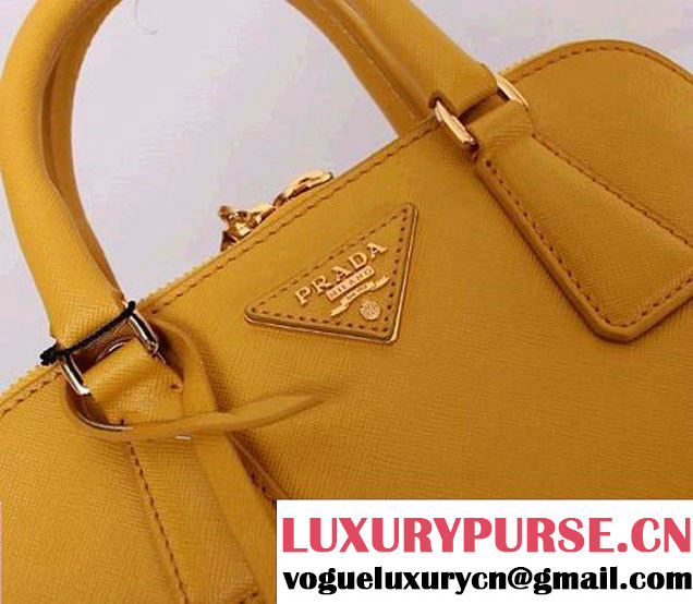 Prada Saffiano Leather Tote Bag PR0838 Yellow  