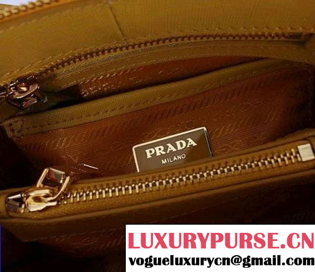 Prada Saffiano Leather Tote Bag PR0838 Yellow  