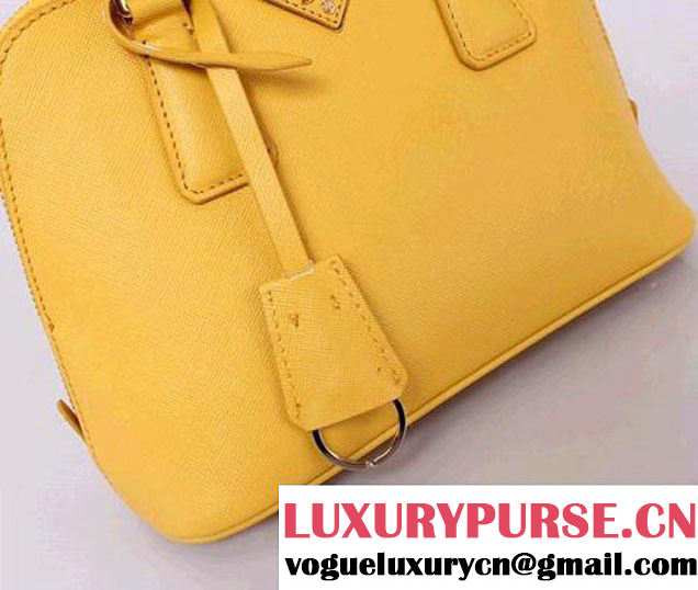 Prada Saffiano Leather Tote Bag PR0838 Yellow  