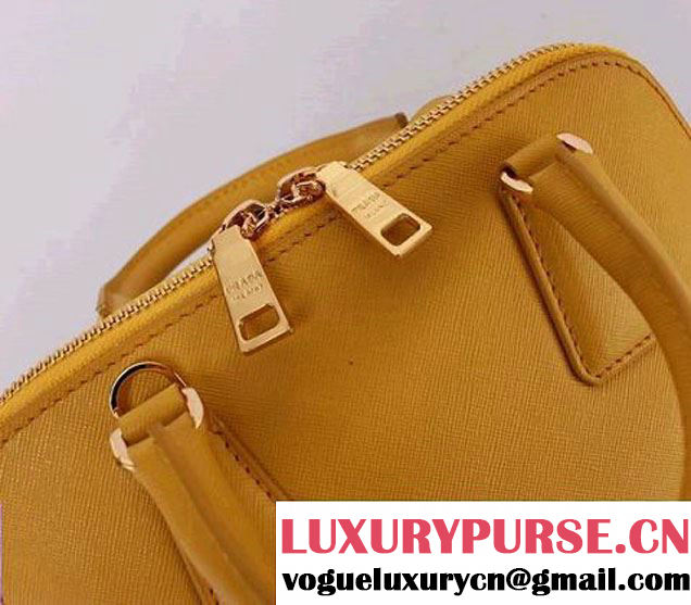 Prada Saffiano Leather Tote Bag PR0838 Yellow  