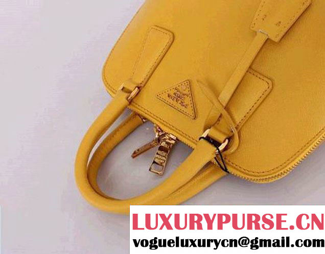 Prada Saffiano Leather Tote Bag PR0838 Yellow  
