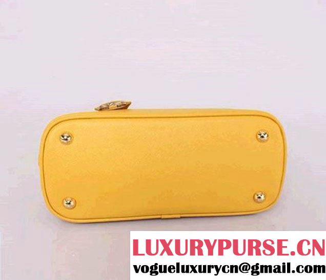 Prada Saffiano Leather Tote Bag PR0838 Yellow  