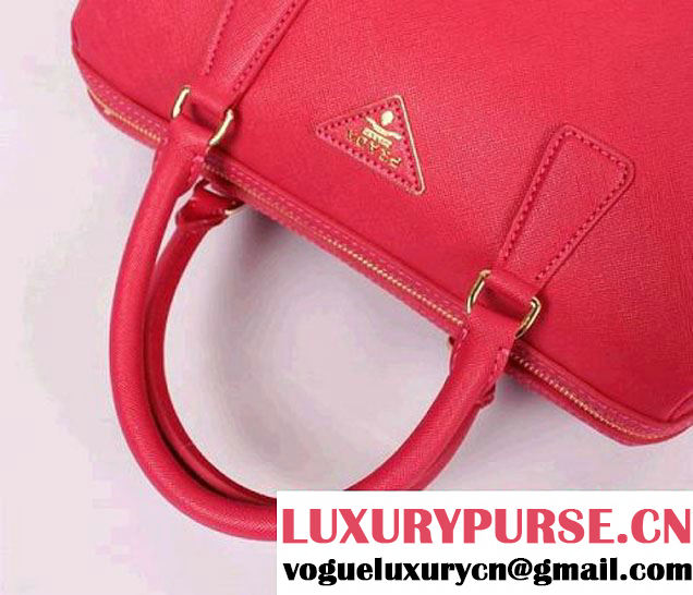 PRADA Saffiano Leather Two Handle Bag PR0823 Peach  