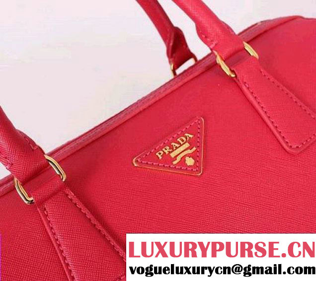 PRADA Saffiano Leather Two Handle Bag PR0823 Peach  
