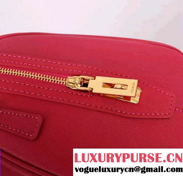 PRADA Saffiano Leather Two Handle Bag PR0823 Peach  