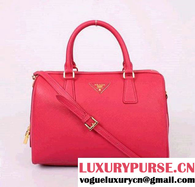 PRADA Saffiano Leather Two Handle Bag PR0823 Peach  