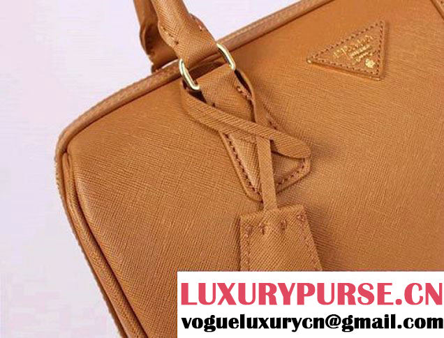 PRADA Saffiano Leather Two Handle Bag PR0823 Apricot  