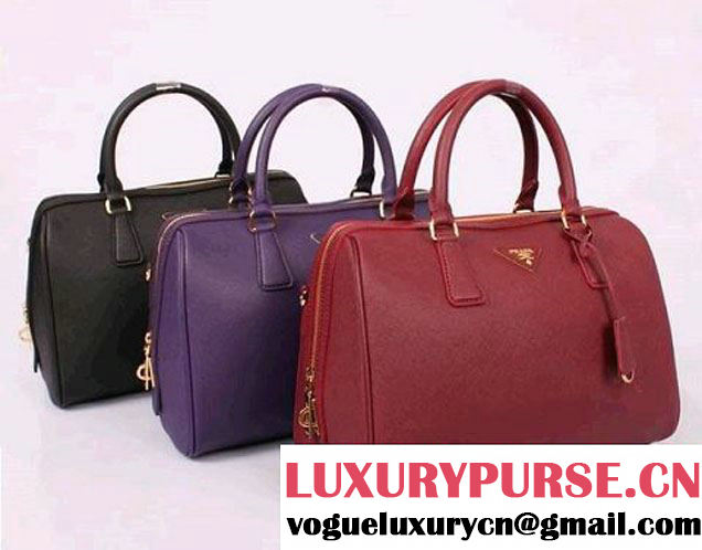 PRADA Saffiano Leather Two Handle Bag PR0823 Apricot  