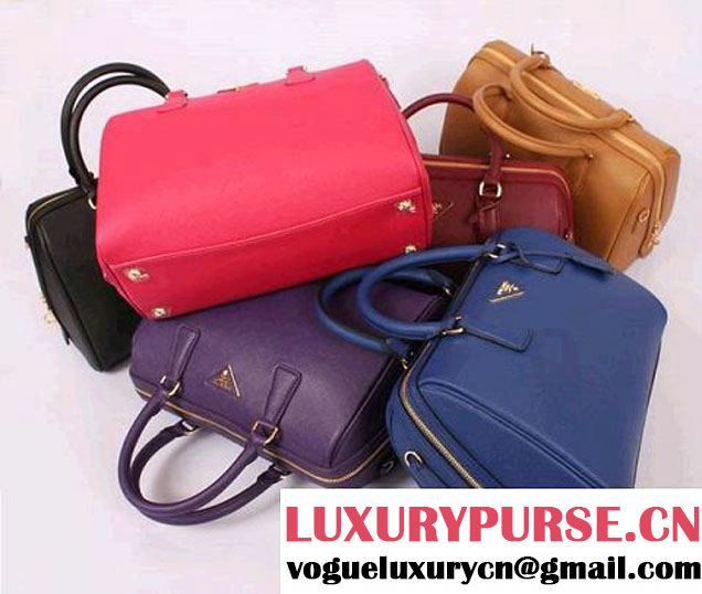 PRADA Saffiano Leather Two Handle Bag PR0823 Apricot  