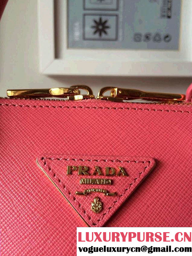 Prada Saffiano Leather Top Handle Tote Bag BN0838/BN0837/BN0812 Peach