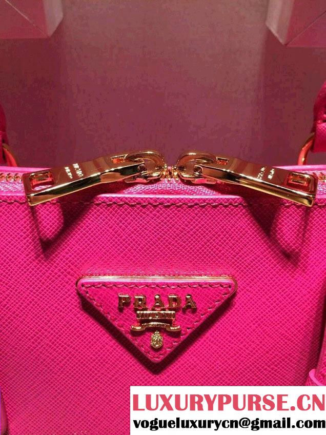 Prada Saffiano Leather Top Handle Tote Bag BN0838/BN0837/BN0812 Fuchsia
