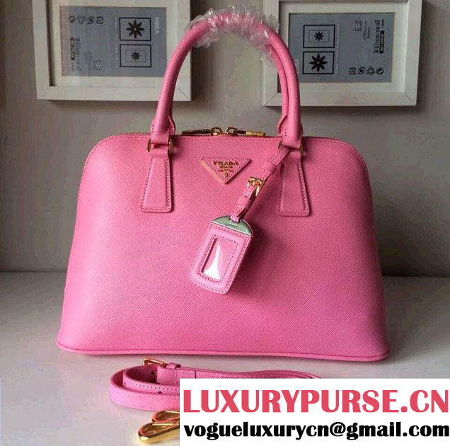 Prada Saffiano Leather Top Handle Tote Bag BN0838/BN0837/BN0812 Cherry Pink