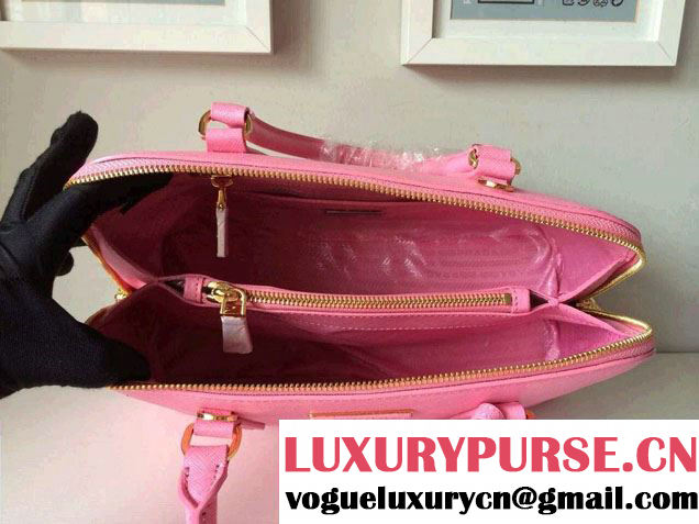 Prada Saffiano Leather Top Handle Tote Bag BN0838/BN0837/BN0812 Cherry Pink