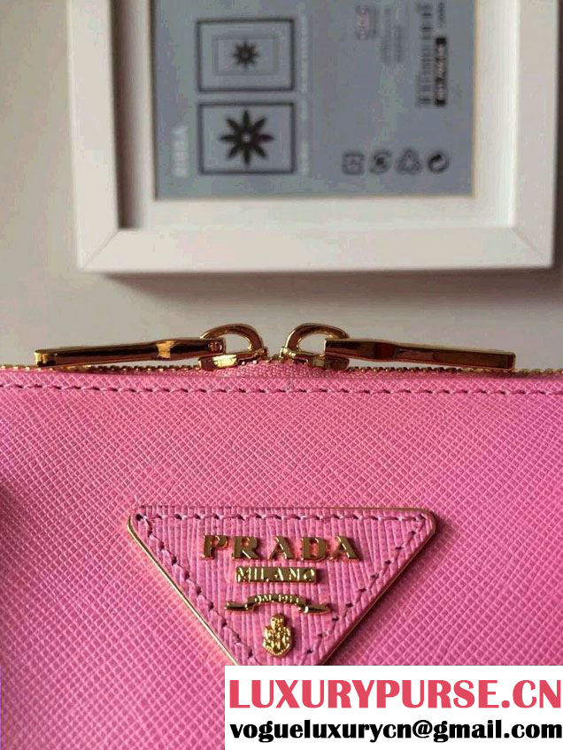 Prada Saffiano Leather Top Handle Tote Bag BN0838/BN0837/BN0812 Cherry Pink