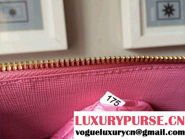 Prada Saffiano Leather Top Handle Tote Bag BN0838/BN0837/BN0812 Cherry Pink