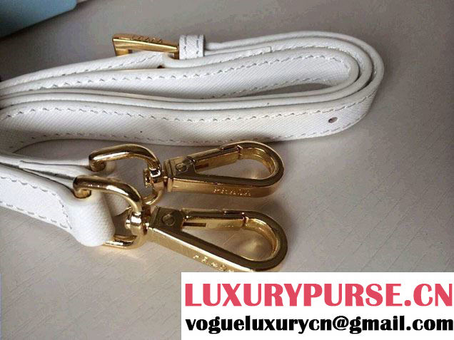 Prada Saffiano Leather Top Handle Tote Bag BN0838/BN0837/BN0812 White