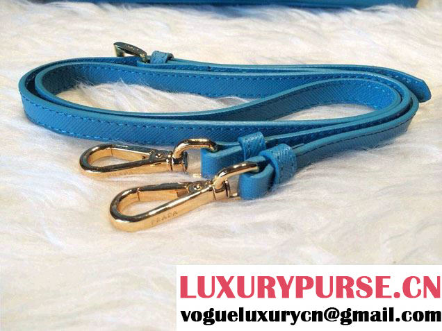 Prada Saffiano Leather Top Handle Tote Bag BN0838/BN0837/BN0812 Turquoise