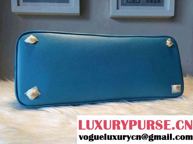 Prada Saffiano Leather Top Handle Tote Bag BN0838/BN0837/BN0812 Turquoise