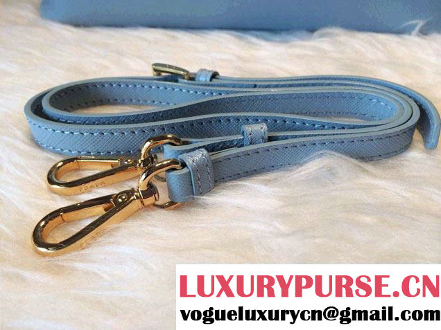Prada Saffiano Leather Top Handle Tote Bag BN0838/BN0837/BN0812 Lake Blue