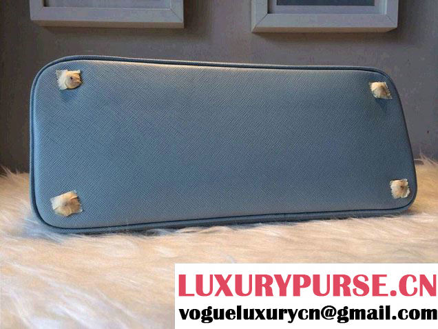 Prada Saffiano Leather Top Handle Tote Bag BN0838/BN0837/BN0812 Lake Blue