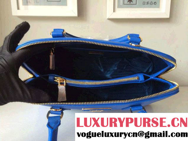 Prada Saffiano Leather Top Handle Tote Bag BN0838/BN0837/BN0812 Blue