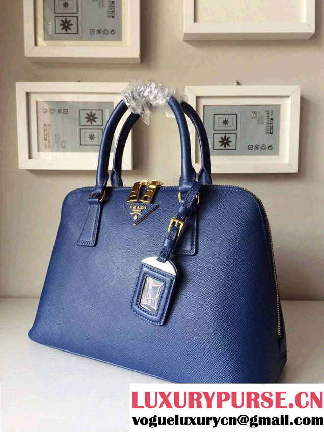 Prada Saffiano Leather Top Handle Tote Bag BN0838/BN0837/BN0812 Royal Blue