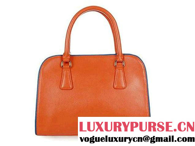 PRADA Saffiano Leather Top Handle Bag PR6831 Orange  