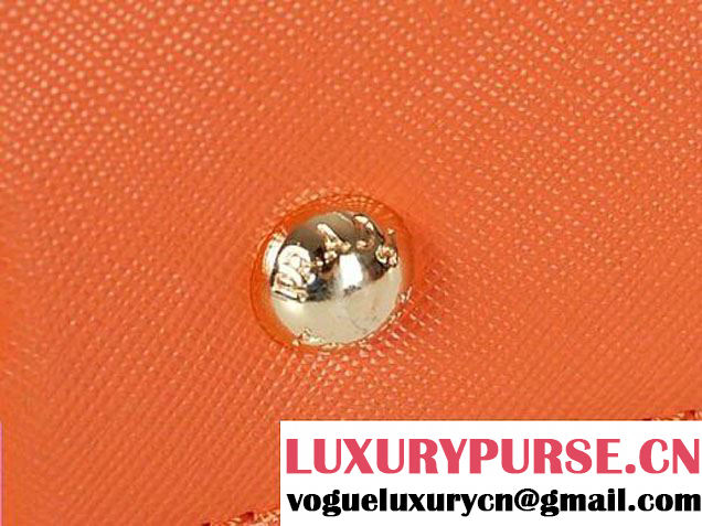 PRADA Saffiano Leather Top Handle Bag PR6831 Orange  