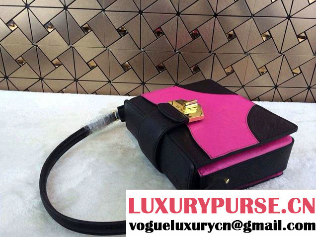 Prada Multicolor Saffiano Leather Shouder Bag in Fushia 2014