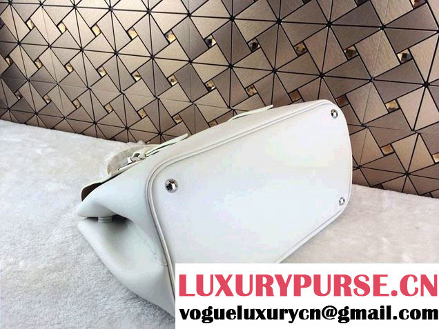 Prada Saffiano Cuir Leather Briefcase Flap Bag BN2789 White Fall 2014