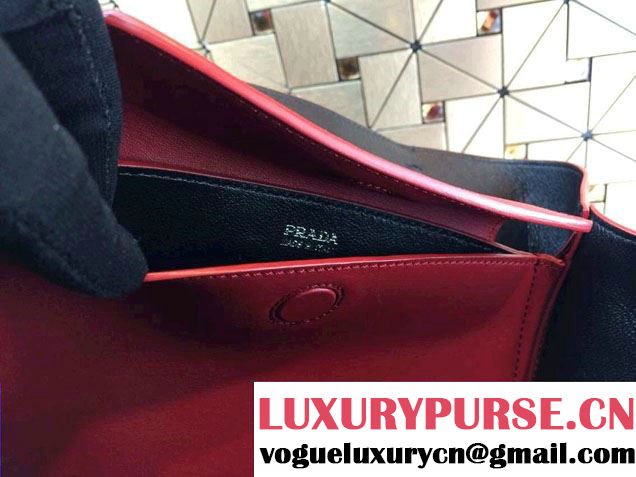 Prada Saffiano Cuir Leather Briefcase Flap Bag BN2789 Red Fall 2014