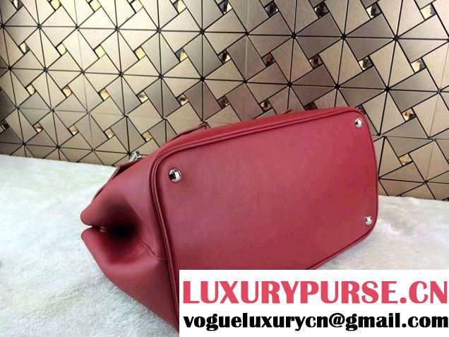 Prada Saffiano Cuir Leather Briefcase Flap Bag BN2789 Red Fall 2014
