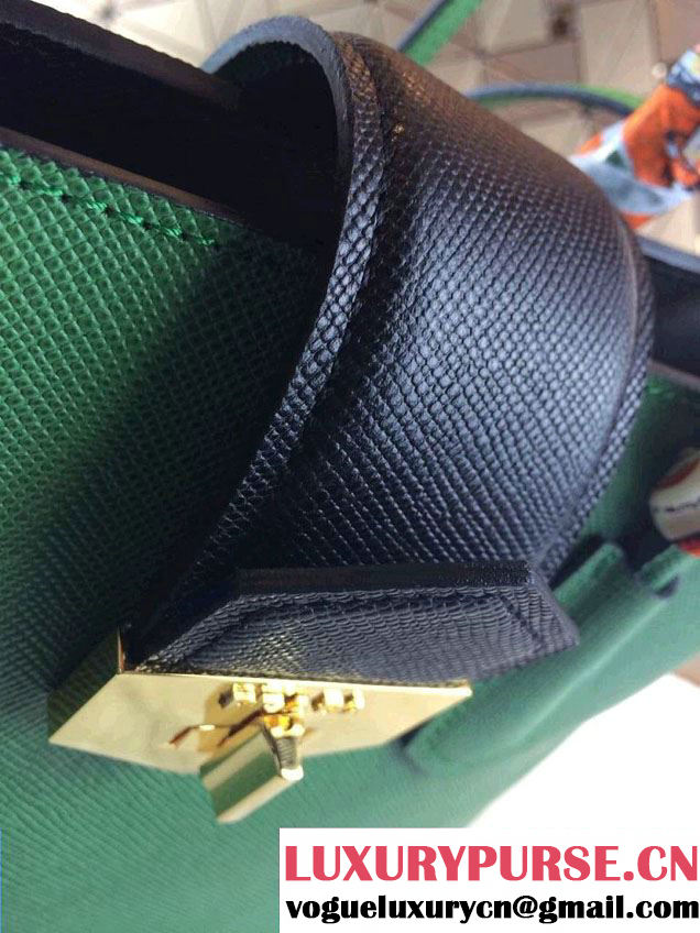 Prada BN2755 Saffiano Cuir Leather Tote Bag Green 2014