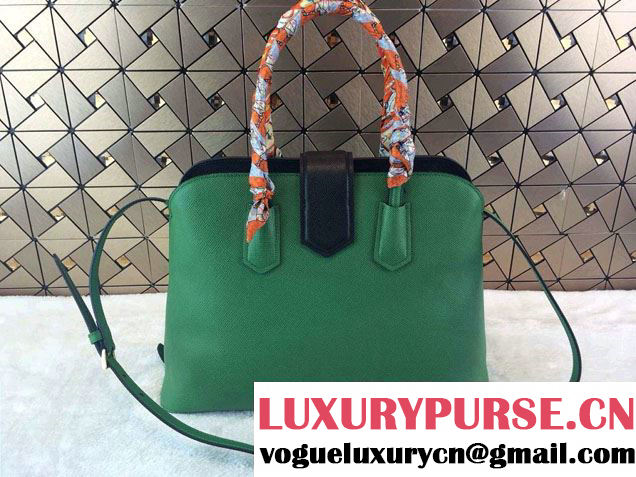 Prada BN2755 Saffiano Cuir Leather Tote Bag Green 2014