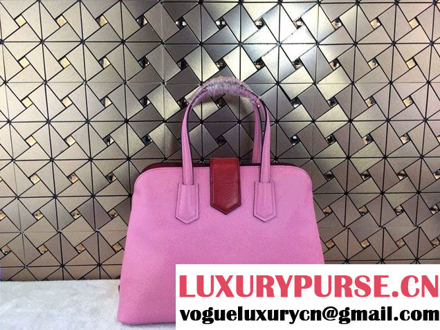 Prada BN2755 Saffiano Cuir Leather Tote Bag Pink 2014