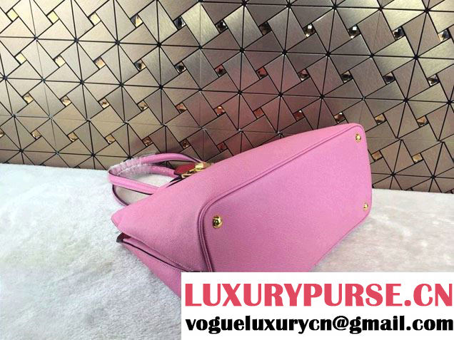Prada BN2755 Saffiano Cuir Leather Tote Bag Pink 2014