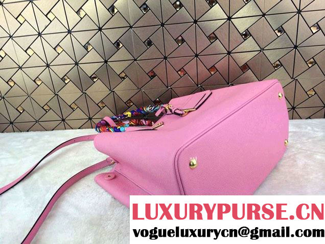 Prada Saffiano Cuir Leather Tote Bag B2756T Pink 2014