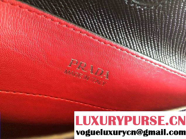 Prada Saffiano Cuir Leather Tote Bag BN2820 Black 2014