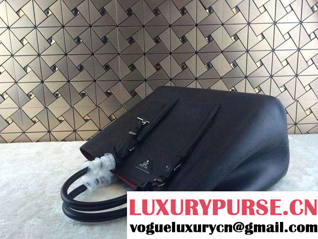 Prada Saffiano Cuir Leather Tote Bag BN2820 Black 2014