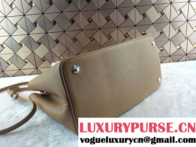 Prada Saffiano Cuir Leather Tote Bag BN2820 Camel 2014