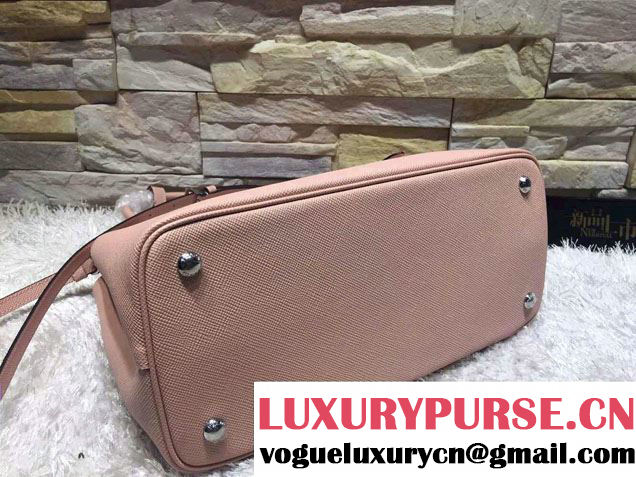 Prada Saffiano Cuir Leather Tote Small Bag BN2838 Pink 2015