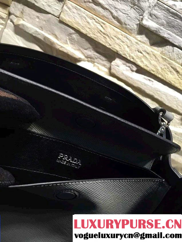 Prada Saffiano Cuir Leather Tote Small Bag BN2838 Gray 2015