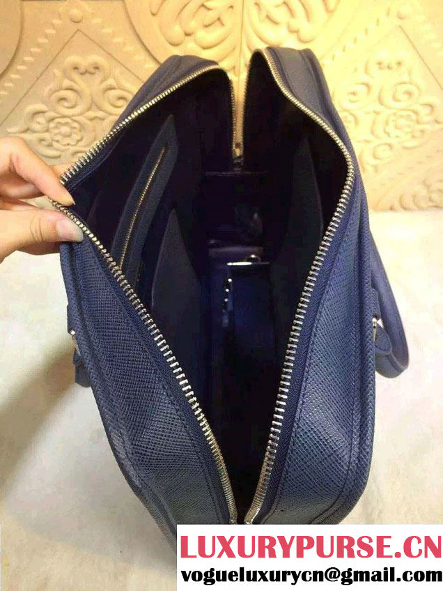 Prada Saffiano Leather Briefcase Bag VA1052 Royal Blue
