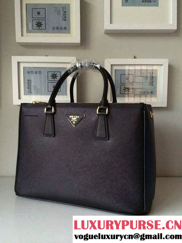 Prada Saffiano Cuir Leather Tote Bag BN2361/BN1801/BN2274 Black