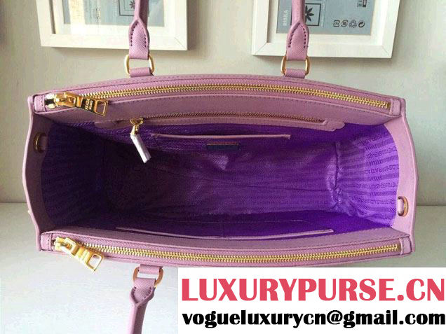 Prada Saffiano Cuir Leather Tote Bag BN2361/BN1801/BN2274 Lilac