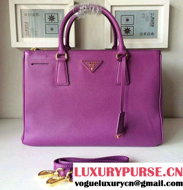 Prada Saffiano Cuir Leather Tote Bag BN2361/BN1801/BN2274 Purple