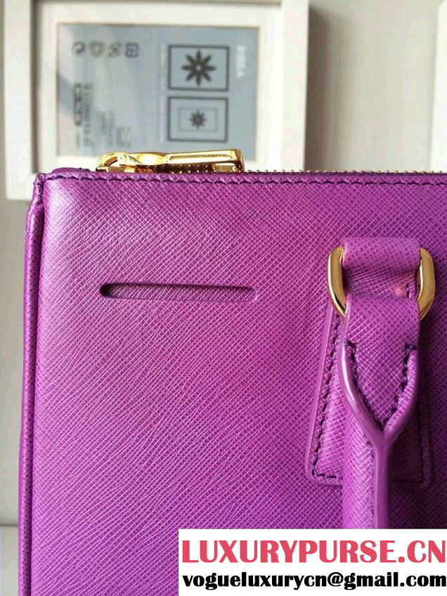 Prada Saffiano Cuir Leather Tote Bag BN2361/BN1801/BN2274 Purple