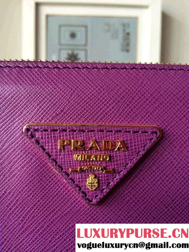 Prada Saffiano Cuir Leather Tote Bag BN2361/BN1801/BN2274 Purple