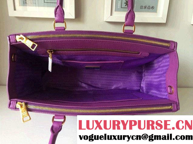Prada Saffiano Cuir Leather Tote Bag BN2361/BN1801/BN2274 Purple
