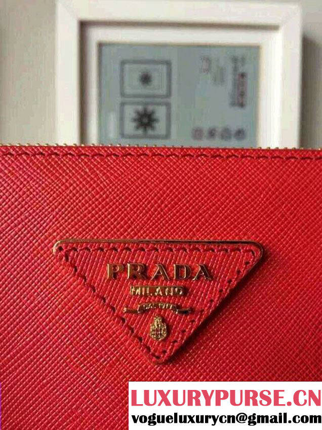 Prada Saffiano Cuir Leather Tote Bag BN2361/BN1801/BN2274 Red